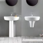 Turkuaz Bella Banyo Lavabo 45X55 Cm (Bella Uzun Ayaklı)