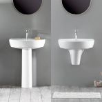 Turkuaz Bella Lavabo 50X60 Cm (Bella Uzun Ayaklı)