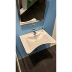 Turkuaz Cerastyle Bedensel Engelli Batarya Delikli Beyaz Lavabo 60x49 Cm 017100-u