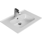 Turkuaz Cerastyle Blue Etajer Uyumlu Beyaz Lavabo 65x47 Cm 042100-u