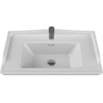 Turkuaz Cerastyle Kapadokya Etajer Uyum Damlalıklı Lavabo 80X48Cm