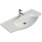 Turkuaz Cerastyle Lila Etajer Uyumlu Banyo Lavabo 100X45 Cm