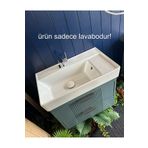 Turkuaz Cerastyle Sharp 65 X 38 Cm Etajer Uyumlu Lavabo