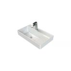 Turkuaz Cerastyle Sharp Etajer Uyumlu Damlalıklı Lavabo 65X38 Cm
