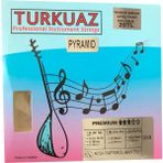 Turkuaz Cg318 0.18 Mm Pyramid + İpek Bamlı Takım Tel Kısa Sap Bağlama Teli 018