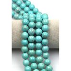 Turkuaz Doğal Taş Dizi 12 Mm Küre Kesim - Dz-1052