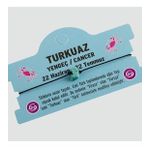 Turkuaz Doğal Taşlı Yengeç Burç Bileklik - DL0101