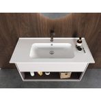 Turkuaz Etajerli Lavabo, Blue, 100 x 47 cm