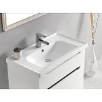 Turkuaz Frame 80x45cm Etajer Uyumlu Lavabo 80x45 Cm Beyaz