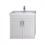 Turkuaz Frame Etajerli Lavabo 60*45 cm ve Lotus 60 Banyo Dolabı