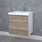 Turkuaz Frame Etajerli Lavabo 60*45 cm ve Terra Banyo Dolabı