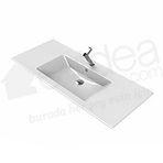 Turkuaz Ibiza Etajerli 121 cm Lavabo