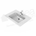 Turkuaz Ibiza Etajerli 71 cm Lavabo