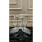 Turkuaz kristal BOHEMIA KRİSTAL Kesme El İşi Ayaklı Kahve Yanı Su Bardağı