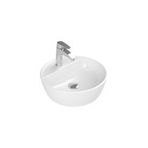 Turkuaz One 42 cm Tezgah Üstü Delikli Lavabo