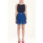 Turkuaz Piliseli Mini Etek 80452 - 001-Renkli - 42