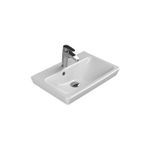 Turkuaz Porto Etajer Uyumlu Lavabo 55*38 Cm Beyaz
