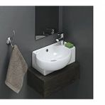 Turkuaz Seramik 28x45 cm Turkuaz Cerastyle Banyo,karavan Mini Küçük Köşe Lavabo