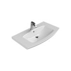 Turkuaz Seramik 90x51 cm Cerastyle Plus Etajer Uyumlu Banyo Lavabo