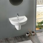 Turkuaz Seramik Bella Banyo Lavabo 35 x 45 CM (Bella Yarım Ayaklı)