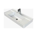 Turkuaz Seramik Cerastyle Sharp 85 x 38 cm Etajer Uyumlu Lavabo - Beyaz