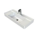 Turkuaz Seramik Cerastyle Sharp Etajer Uyumlu Damlalıklı Lavabo 85 38 CM