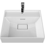 Turkuaz Seramik Sharp 48x48 cm Etajerli Lavabo - 48 x 48 cm - Beyaz