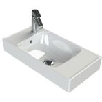 Turkuaz Seramik Sharp 60X30 cm Sol Delikli Lavabo