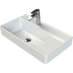 Turkuaz Seramik Sharp 65X38 cm Etajerli Lavabo