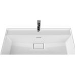 Turkuaz Seramik Sharp Etajerli Lavabo 80 x 48 cm - Beyaz - 80 x 48 cm
