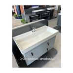 Turkuaz Seramik Sharp Etajerli Lavabo 80 x 48 cm
