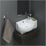 Turkuaz Seramik Turkuaz Cerastyle Banyo,karavan Mini Küçük Köşe Lavabo 28*45 cm St Trk