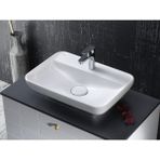 Turkuaz Seramik Turkuaz Cerastyle Lal Serisi Tezgah Üstü Çanak Lavabo 60*42 cm - Beyaz