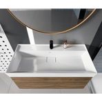 Turkuaz Seramik Turkuaz Cerastyle Sharp Damlalıklı 100x48 cm Etajer Uyumlu Lavabo
