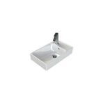 Turkuaz Seramik Turkuaz Cerastyle Sharp Etajer Uyumlu Damlalıklı Lavabo 50*30 Cm Beyaz