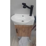 Turkuaz Turkuaz Banyo Ve Tuvalet Mini Köşe Lavabo 28*45 cm