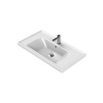 Turkuaz Turkuaz Cerastyle Frame Etajer Uyumlu Damlalıklı Lavabo 70*45 Cm