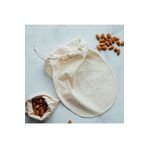 Turkuazshop Bitkisel Süt Torbası Organik Yoğurt Süzme Kesesi Yıkanabilir Keten Kese Natural Tekstil Sütbezi