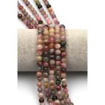 Turmalin Doğal Taş Dizi 6 Mm Küre Kesim - Dz-0995