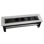 TURN DOKUNMATİK MOTORLU LAZERLİ DATA PRİZ SETİ BEYAZ CAM