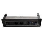 TURN DOKUNMATİK MOTORLU LAZERLİ DATA PRİZ SETİ SİYAH CAM