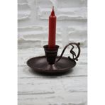 TURNA BAKIR Metal Nostalji Mumluk & El Şamdanı Kendinden Iğneli Mum Hediyeli Acı Kahve Oksit Kulp Turna2623-3