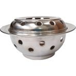 Turna Bakır TURNA4203-2 22 cm Osmanlı Nikel Düz Çaydanlık Isıtıcı