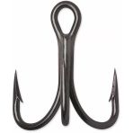 Turna Kaşığı İğnesi Silikon Yem Altı Üçlü İğne Powerex 8236 Black Nickel Paslanmaz 2 No. Üçlü Balık İğnesi 5 Adet