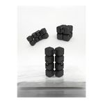 TURSAV3D Infinity Cube Stres Küpü - Sonsuz Döngü Oyuncağı - Siyah