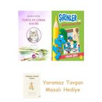 Turta Ve Çörek Kalıbı + Şirinler İle Hikâyeli Boyama Kitabı - Yabani Şirin + Yaramaz Tavşan Masalı