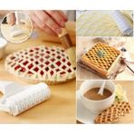Turta ve Tart Kafesi Kesici Hamur Şekillendirici Rulet 20 cm