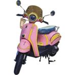 Turtle 50 Benzinli Scooter - Pembe/sarı - Mor