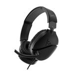 Turtle Beach Recon 70 siyah PlayStation evrensel kullanılabilir oyun kulaklığı, PS5, PS4, Xbox Series X|S, Xbox One, Nintendo Switch, PC ve Mobile için