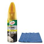 Turtle Wax 400 ml Fırçalı Koltuk Döşeme Temizleyici + 3 Adet Mikrofiber Bez
